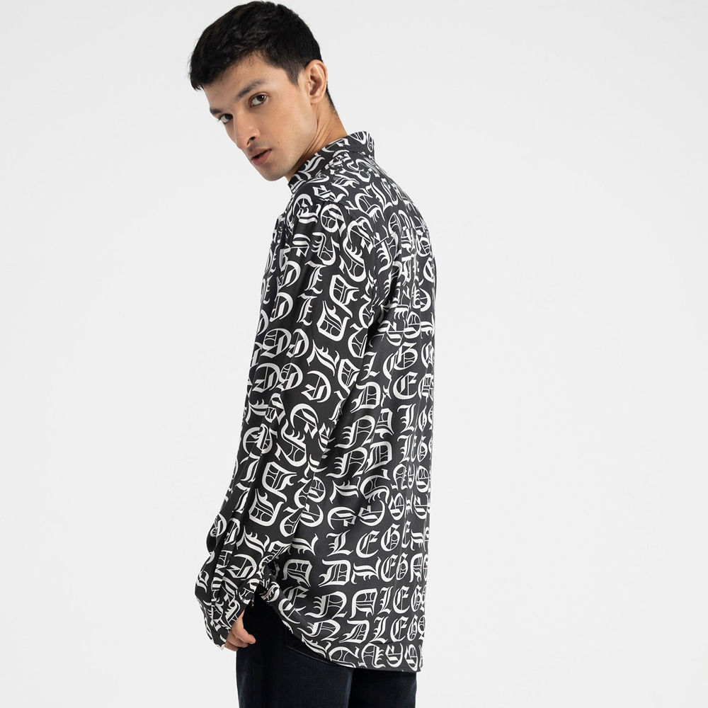 Digital Printing Summer Men Plus Size Shirt