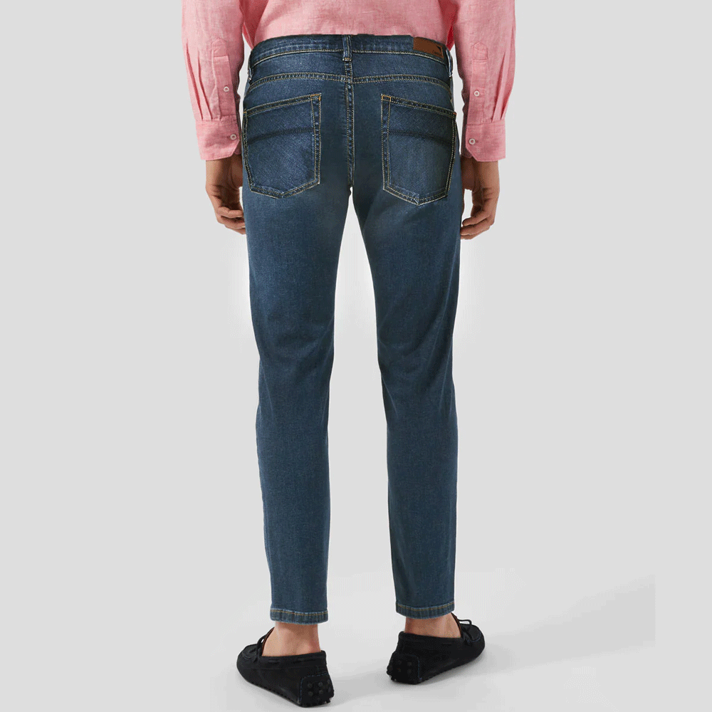 SHARP BLUE WASH DENIM PANT