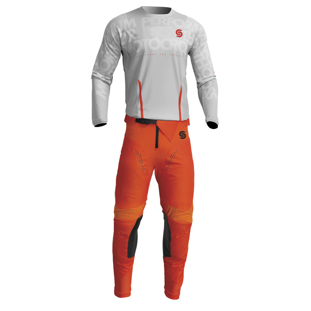 Light Gray/Orange MotoCross